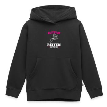 Reiten Mädchen Pferdesport Geschenk - Kinder Premium Organic Hoodie - Schwarz - Vorne - AI Model Kid Male (0cm)