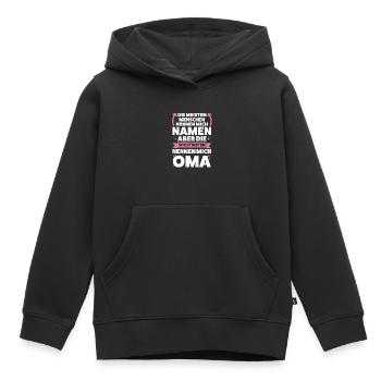 Oma Großmutter Omi Geschenk - Kinder Premium Organic Hoodie - Schwarz - Vorne - AI Model Kid Male (0cm)
