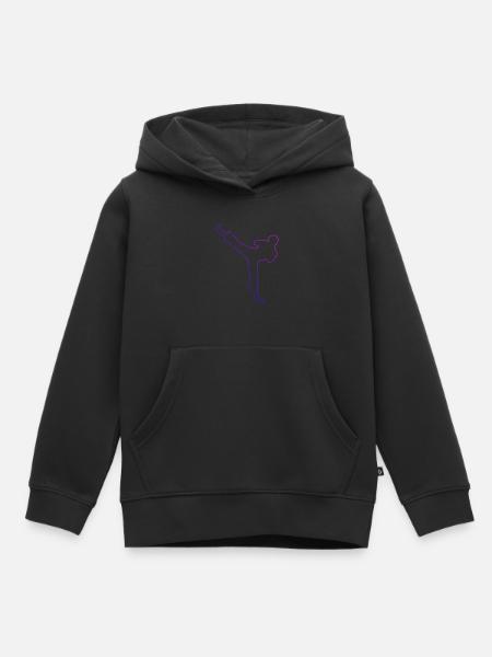 Boxe féminine Kickboxing Kickboxing Kickboxing - Sweat Premium à capuche enfant bio - noir