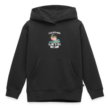 Garten Pflanze Gärtnerei Geschenk - Kinder Premium Organic Hoodie - Schwarz - Vorne - AI Model Kid Male (0cm)