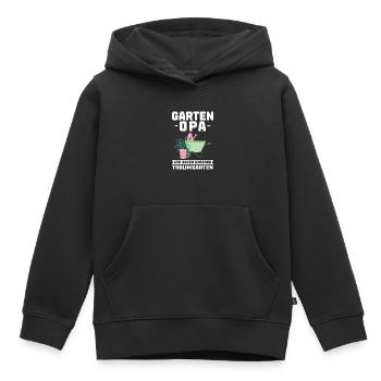 Garten Opa Gärtnerei Geschenk - Kinder Premium Organic Hoodie - Schwarz - Vorne - AI Model Kid Male (0cm)