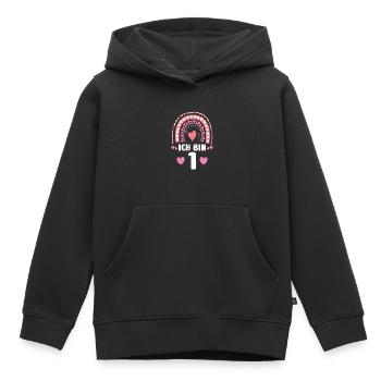 Onkel & Nichte Familie Nichte Geschenk - Kinder Premium Organic Hoodie - Schwarz - Vorne - AI Model Kid Male (0cm)