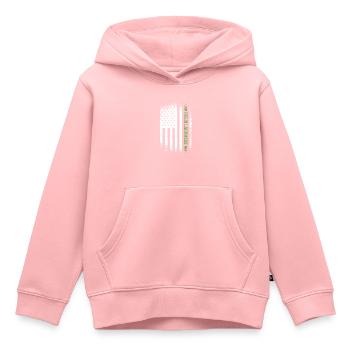 Sport Us Flag Field Lacrosse - Kids Premium Organic Hoodie - rose - Front - AI Model Kid Female (0cm)