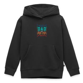 pop-pop Vatertag pop-pop Geschenk - Kinder Premium Organic Hoodie - Schwarz - Vorne - AI Model Kid Male (0cm)