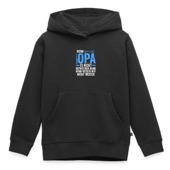 Opa Großvater Großvater Geschenk - Kinder Premium Organic Hoodie - Schwarz - Vorne - AI Model Kid Male (0cm)