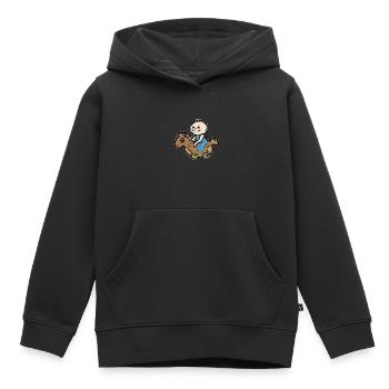 Baby - Kinder Premium Organic Hoodie - Schwarz - Vorne - AI Model Kid Male (0cm)