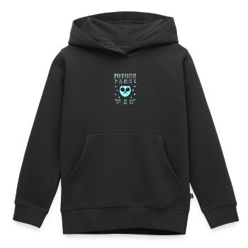 Future Padel Tennis Pro - Sweat Premium à capuche enfant bio - noir - Devant - AI Model Kid Male (0cm)