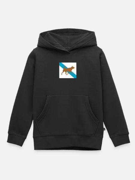 Dog Hund - Kinder Premium Organic Hoodie - Schwarz