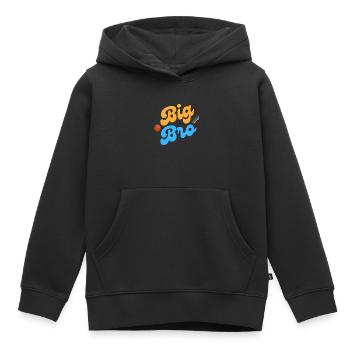 Big Bro - Kinder Premium Organic Hoodie - Schwarz - Vorne - AI Model Kid Male (0cm)