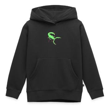 Scorpion Scorpion Vecteur toxique Arachnide Animal - Sweat Premium à capuche enfant bio - noir - Devant - AI Model Kid Male (0cm)
