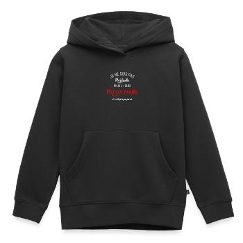 Pas parfaite mais musulmane - Sweat Premium à capuche enfant bio - noir - Devant - AI Model Kid Male (0cm)
