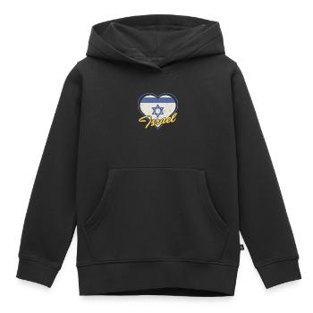 Jerusalem Davidstern Israel Flagge - Kinder Premium Organic Hoodie - Schwarz - Vorne - AI Model Kid Male (0cm)