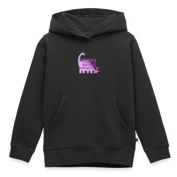 Bébé Actualités Grande Soeur - Sweat Premium à capuche enfant bio - noir - Devant - AI Model Kid Male (0cm)