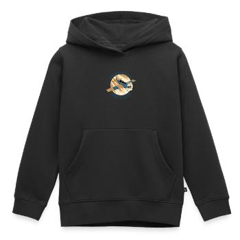 Nukleare Fürze, Crop Duster Lustige Furzwitze mit / - Kinder Premium Organic Hoodie - Schwarz - Vorne - AI Model Kid Male (0cm)