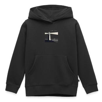 LEUCHTTURM - Kinder Premium Organic Hoodie - Schwarz - Vorne - AI Model Kid Male (0cm)