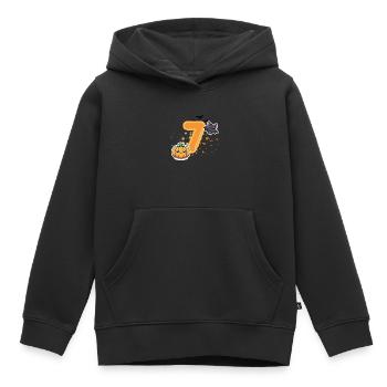 Halloween Birthday Number Child Seventh Birthday - Kids Premium Organic Hoodie - black - Front - AI Model Kid Male (0cm)