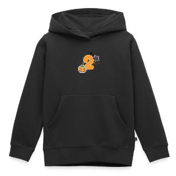 Halloween Birthday Number Child Second Birthday - Kids Premium Organic Hoodie - black - Front - AI Model Kid Male (0cm)