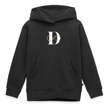 Buchstabe der Unendlichkeit - Kinder Premium Organic Hoodie - Schwarz - Vorne - AI Model Kid Male (0cm)