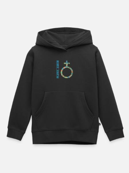 planet erde e 4 - Kinder Premium Organic Hoodie - Schwarz