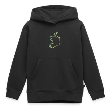 Irland - Kinder Premium Organic Hoodie - Schwarz - Vorne - AI Model Kid Male (0cm)