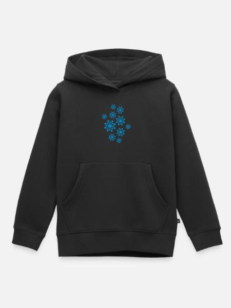Schnee - Kinder Premium Organic Hoodie - Schwarz