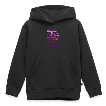 Dog coffee worries drive away - Kids Premium Organic Hoodie - black - Front - AI Model Kid Male (0cm)