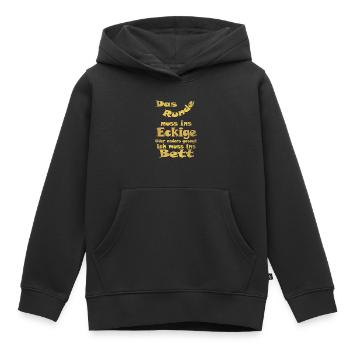 Tour dans le coin - Sweat Premium à capuche enfant bio - noir - Devant - AI Model Kid Male (0cm)