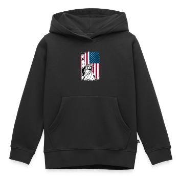 Freiheitsstatue Amerika - Kinder Premium Organic Hoodie - Schwarz - Vorne - AI Model Kid Male (0cm)