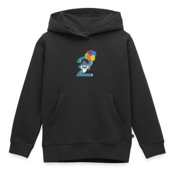2. Geburtstag Hai 2 Jahre Kostüm Geschenk - Kinder Premium Organic Hoodie - Schwarz - Vorne - AI Model Kid Male (0cm)