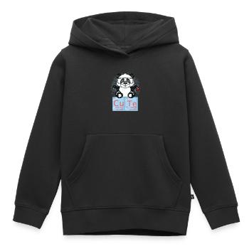 Chemistry Panda Chemistry Chemist Gift Chemical - Kids Premium Organic Hoodie - black - Front - AI Model Kid Male (0cm)