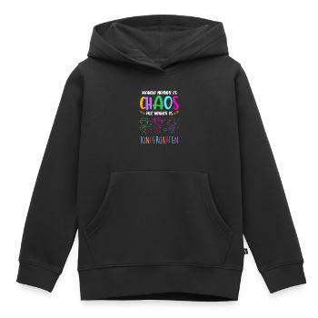 Chaos Kindergarten Erzieher Kita Kinder Geschenk - Kinder Premium Organic Hoodie - Schwarz - Vorne - AI Model Kid Male (0cm)