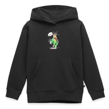 Spin - Kinder Premium Organic Hoodie - Schwarz - Vorne - AI Model Kid Male (0cm)