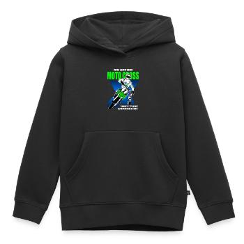 Supercross - Moto Cross - Motocross - Kinder Premium Organic Hoodie - Schwarz - Vorne - AI Model Kid Male (0cm)
