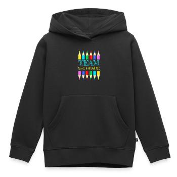 Team 2nd Second Grade Squad Teacher Back To School - Kinder Premium Organic Hoodie - Schwarz - Vorne - AI Model Kid Male (0cm)