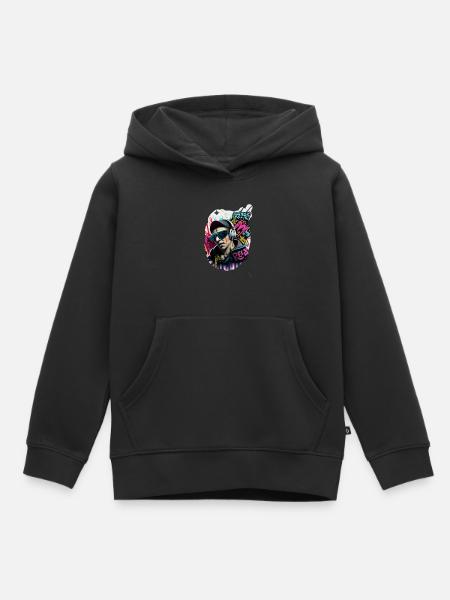 IMG 1644 - Sweat Premium à capuche enfant bio - noir