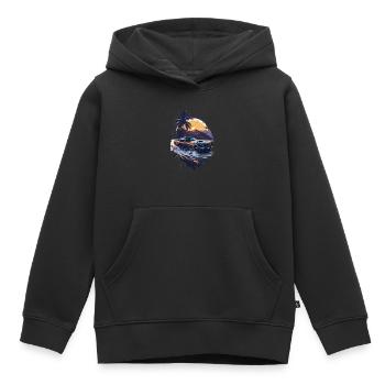 Klassischer Sportwagen - Kinder Premium Organic Hoodie - Schwarz - Vorne - AI Model Kid Male (0cm)