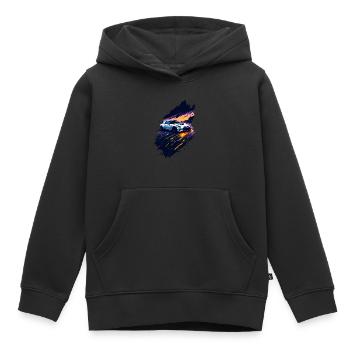 Sportwagen - Kinder Premium Organic Hoodie - Schwarz - Vorne - AI Model Kid Male (0cm)