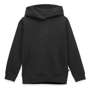 Cello - Kinder Premium Organic Hoodie - Schwarz - Vorne - AI Model Kid Male (0cm)