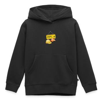 Under Construction - Baustelle - Kinder Premium Organic Hoodie - Schwarz - Vorne - AI Model Kid Male (0cm)