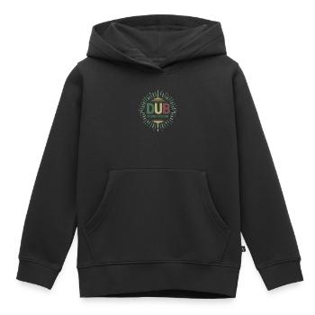 dub sound system design - Sweat Premium à capuche enfant bio - noir - Devant - AI Model Kid Male (0cm)
