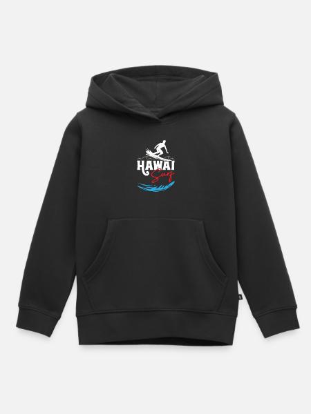 Hawai Surfing - Kinder Premium Organic Hoodie - Schwarz