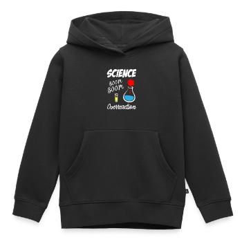 Réaction excessive de la science - Sweat Premium à capuche enfant bio - noir - Devant - AI Model Kid Male (0cm)