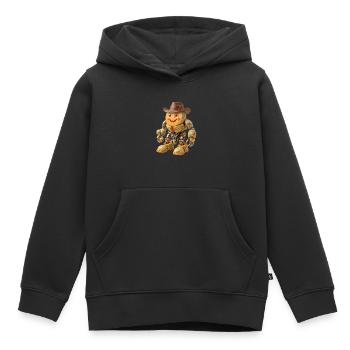Melon Ranger: Steampunk Cowboy Bot - Kids Premium Organic Hoodie - black - Front - AI Model Kid Male (0cm)
