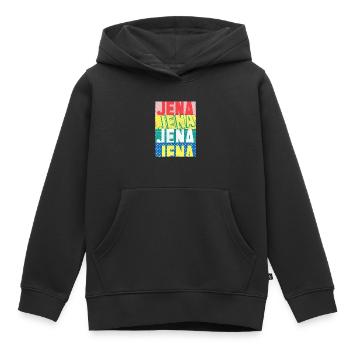 Jena Allemagne City Skyline Accueil Amour - Sweat Premium à capuche enfant bio - noir - Devant - AI Model Kid Male (0cm)