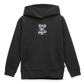 Koala Koala Koala Ours Koala Animal - Sweat Premium à capuche enfant bio - noir - Devant - AI Model Kid Male (0cm)