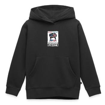 stars stripes reproductive rights pro choice - Kids Premium Organic Hoodie - black - Front - AI Model Kid Male (0cm)