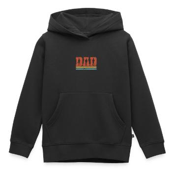 DAD - Kinder Premium Organic Hoodie - Schwarz - Vorne - AI Model Kid Male (0cm)