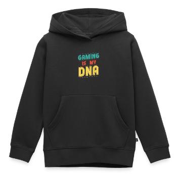 Gaming is my DNA - Kinder Premium Organic Hoodie - Schwarz - Vorne - AI Model Kid Male (0cm)