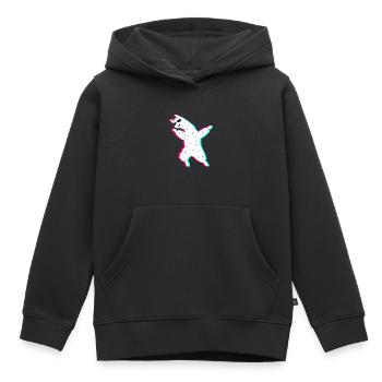 ALPACA ALPACA - Kids Premium Organic Hoodie - black - Front - AI Model Kid Male (0cm)