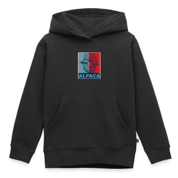 Alpaca alpaca - Kids Premium Organic Hoodie - black - Front - AI Model Kid Male (0cm)